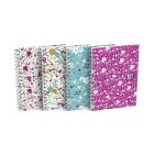 Kołonotatnik A6 50 kartek, kratka, FLORAL, OXFORD, 400094826