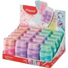 Temperówka z gumką CONNECT pastel 2 otwory Maped 49231