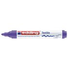Marker do tkanin okrągła końcówka 3 mm fioletowy fluorescencyjny Edding 4500/068/FF