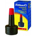Tusz do stempli pieczątek gumowych Pelikan, Poj. 28 ml, czerwony